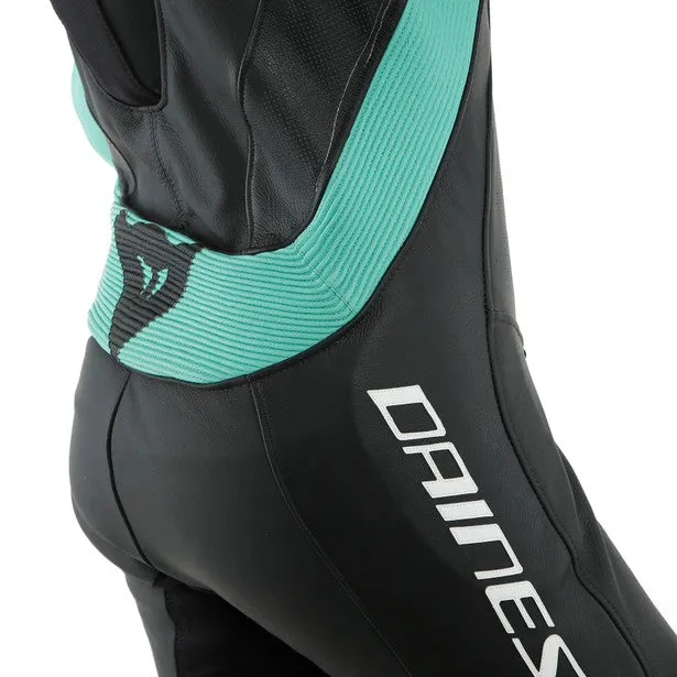 Dainese Killalane One Piece Lady Suit Perforated Leather Black Aqua Green