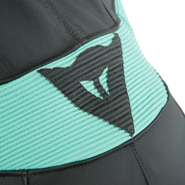 Dainese Killalane One Piece Lady Suit Perforated Leather Black Aqua Green