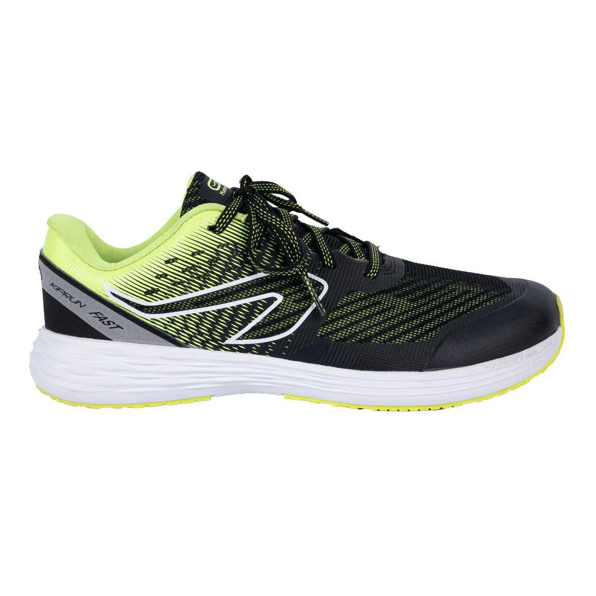 Decathlon Kalenji Kiprun Fast Sport Shoes Coated Fabric Black Colour For Men
