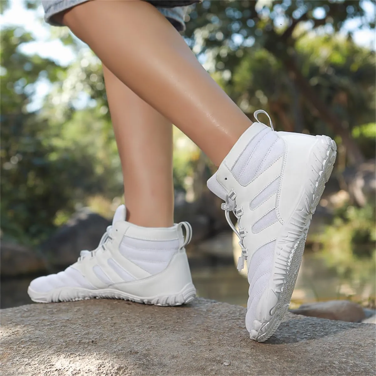Hiking Boots Waterproof Wide Toe Box Barefoot Walking Climbing Shoes