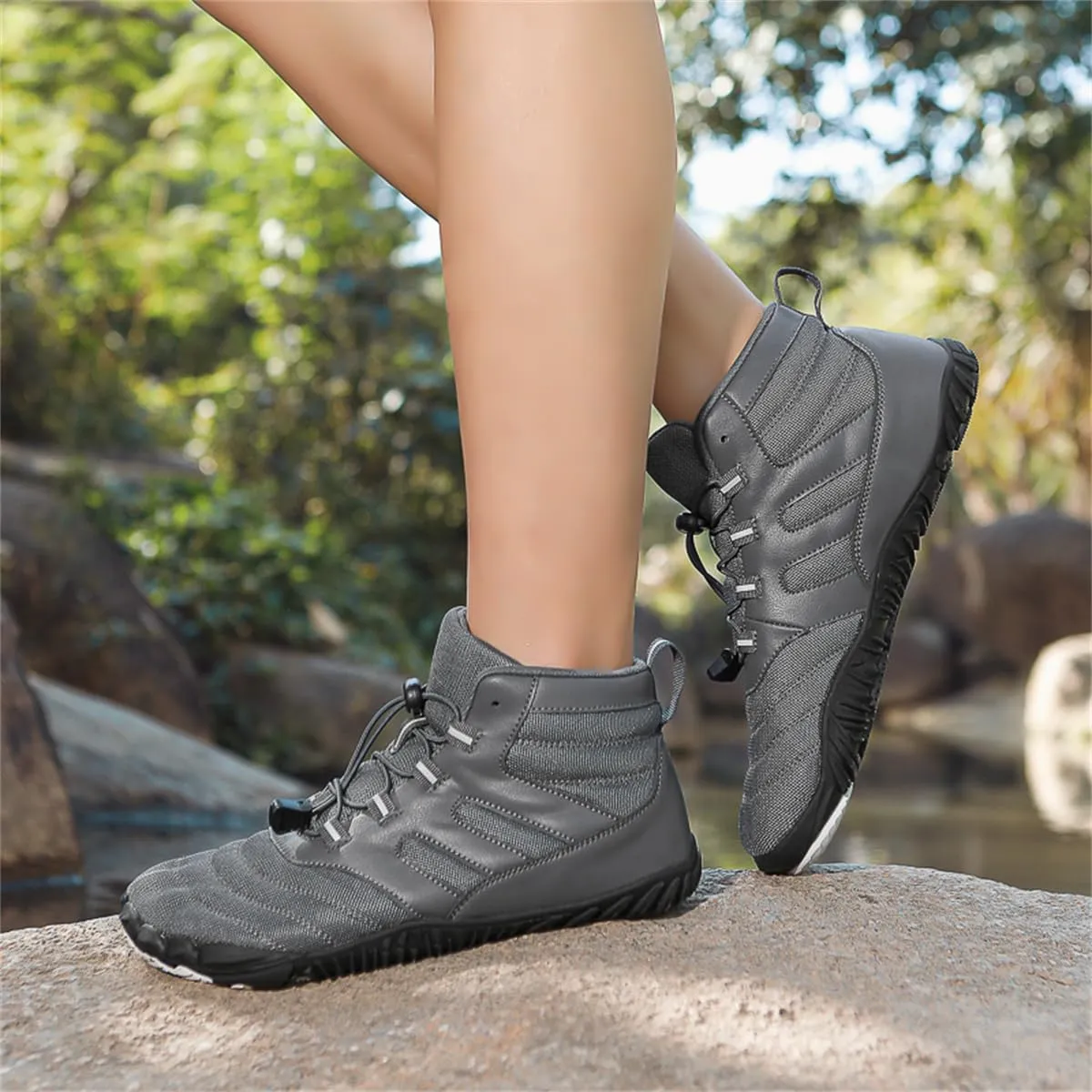 Hiking Boots Waterproof Wide Toe Box Barefoot Walking Climbing Shoes