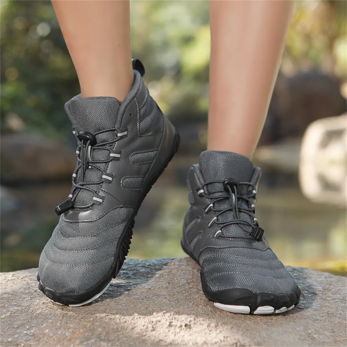 Hiking Boots Waterproof Wide Toe Box Barefoot Walking Climbing Shoes