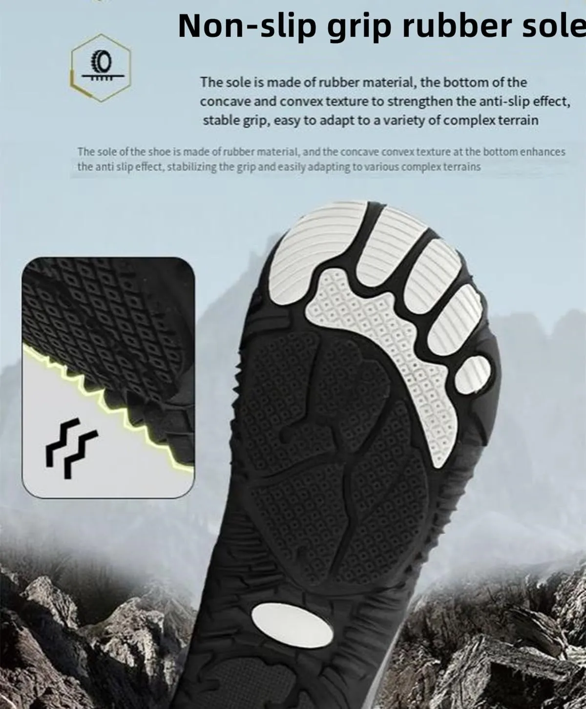 Hiking Boots Waterproof Wide Toe Box Barefoot Walking Climbing Shoes