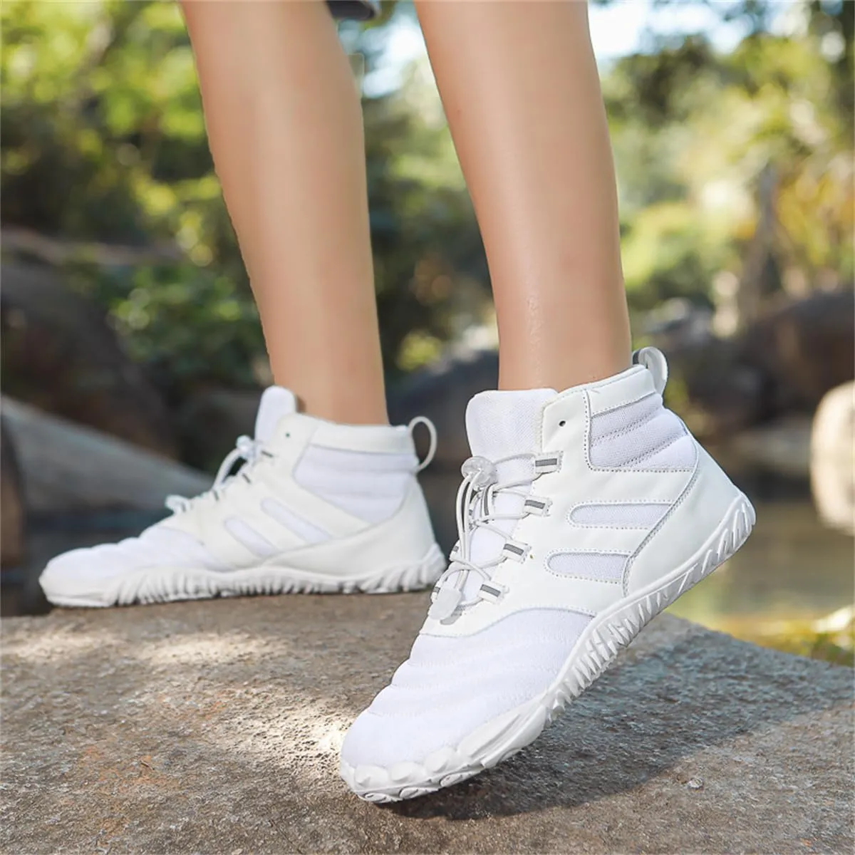 Hiking Boots Waterproof Wide Toe Box Barefoot Walking Climbing Shoes