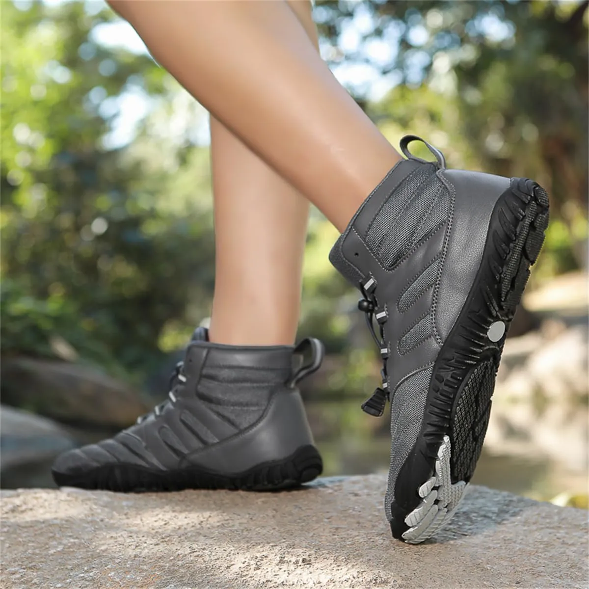 Hiking Boots Waterproof Wide Toe Box Barefoot Walking Climbing Shoes
