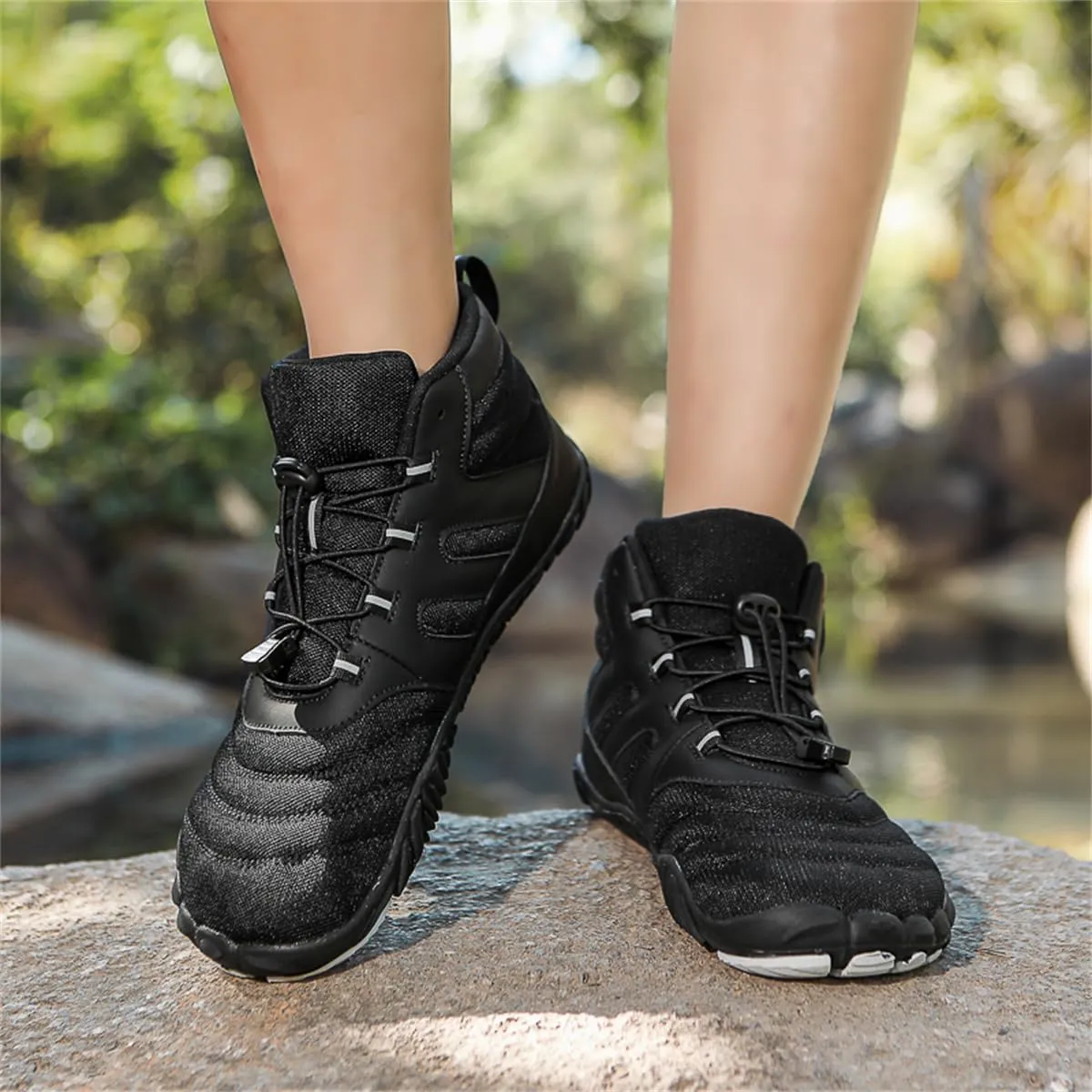 Hiking Boots Waterproof Wide Toe Box Barefoot Walking Climbing Shoes