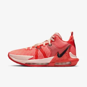 Men's Nike LeBron Witness 7 Basketball Shoe (Bright Crimson/Cave Purple)(DM1123-600)