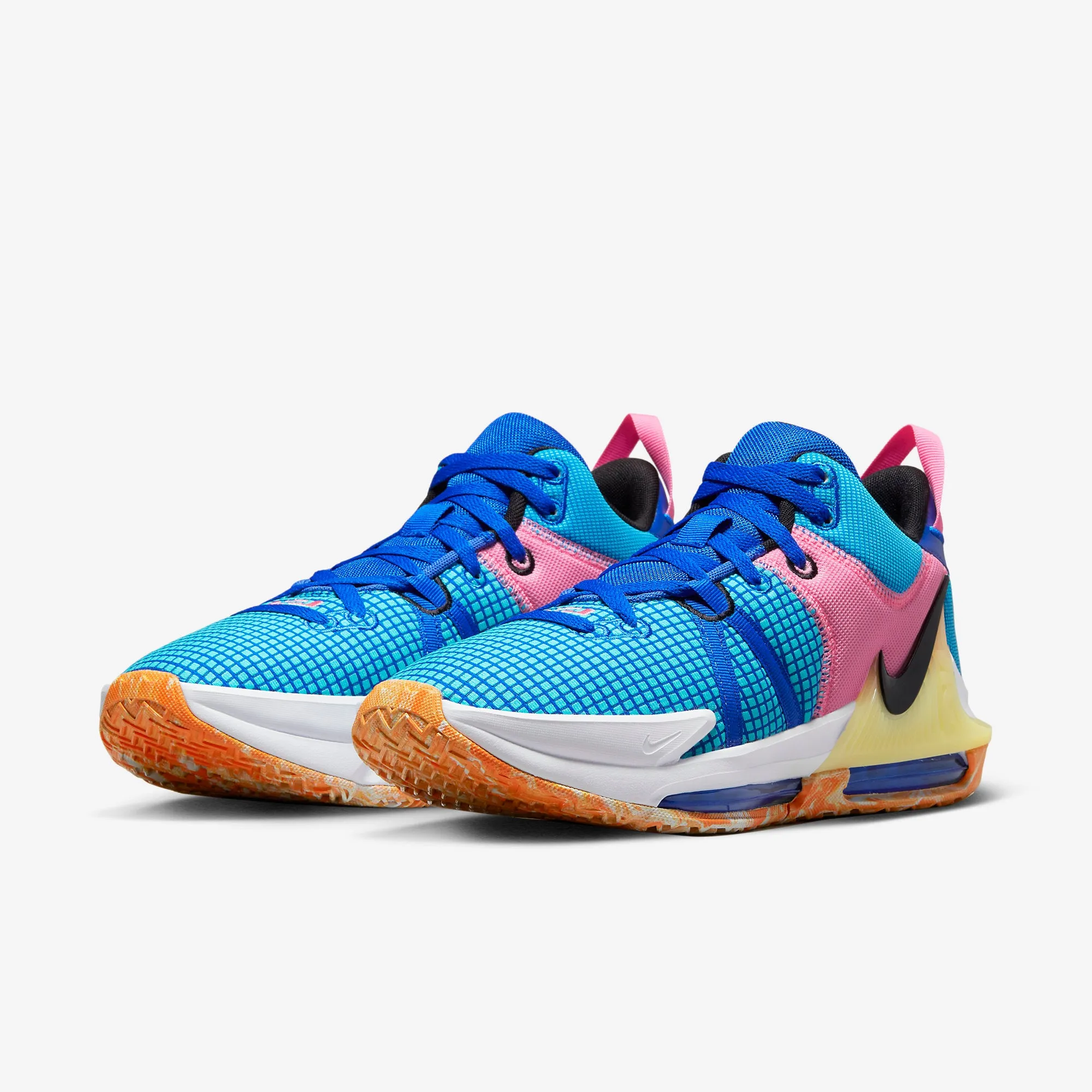 Men's Nike LeBron Witness 7 Basketball Shoe (Hyper Royal/White/Black)(DM1122-400)