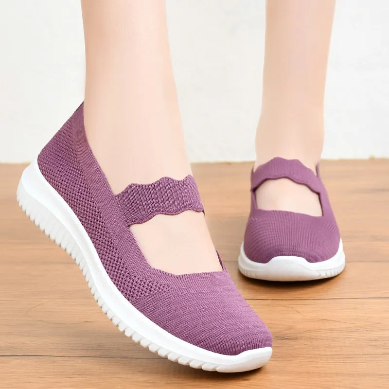 Summer Fashion Breathable Fly Weave Casual Women Shoes