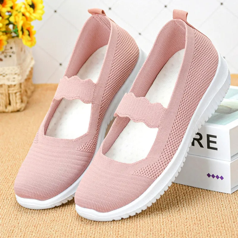 Summer Fashion Breathable Fly Weave Casual Women Shoes