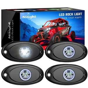 White LED Rock Lights (4 Pcs)
