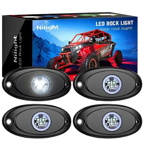 White LED Rock Lights (4 Pcs)